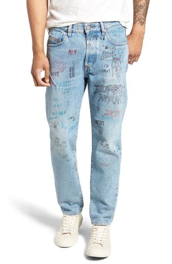 Men's Diesel Mharky Slim Straight Leg Jeans