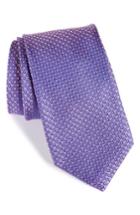Men's Nordstrom Men's Shop Park Ave Solid Silk Tie, Size X-long - Purple