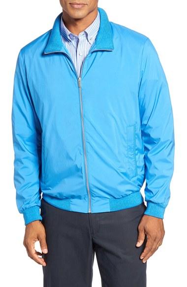 Men's Paul & Shark Bomber Jacket - Blue