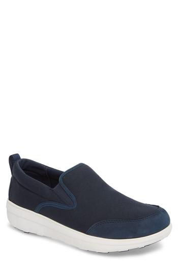 Men's Fitflop Loaff Skate In Slip-on Sneaker M - Blue