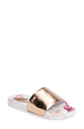 Women's Ted Baker London Armeana Slide Sandal M - White