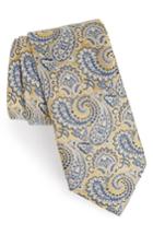 Men's Eton Paisley Silk Tie, Size - Orange