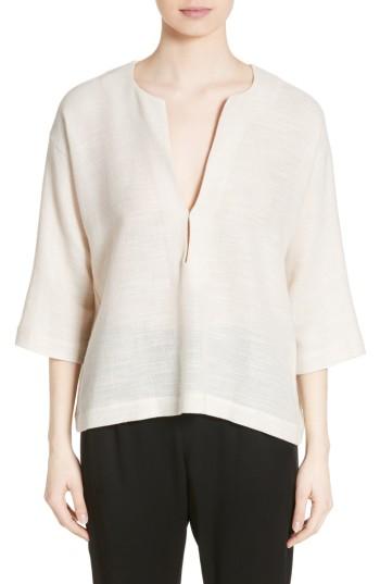 Women's Zero + Maria Cornejo Mc Mesh Drape Top - White