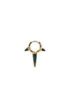 Women's Maria Tash Black Opal & Diamond Triple Spike Eternity Earring