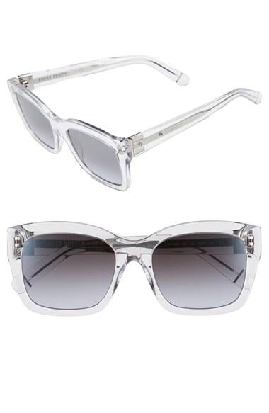 Women's Bobbi Brown 'ava' 54mm Sunglasses - Crystal