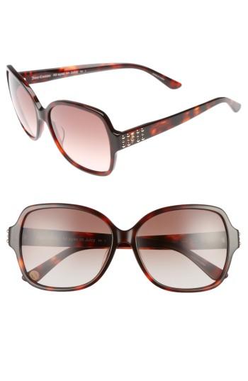 Women's Shades Of Juicy Couture 57mm Square Sunglasses - Dark Havana