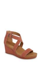Women's Lucky Brand Kenadee Wedge Sandal .5 M - Pink