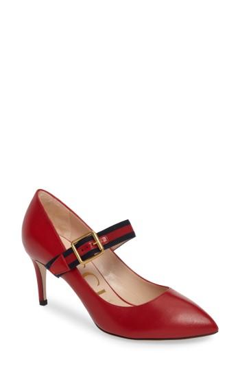 Women's Gucci Sylvie Mary Jane Pump Us / 40eu - Red