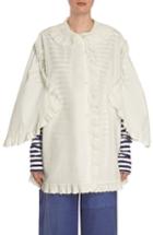 Women's Burberry Ruffle Blouse - White