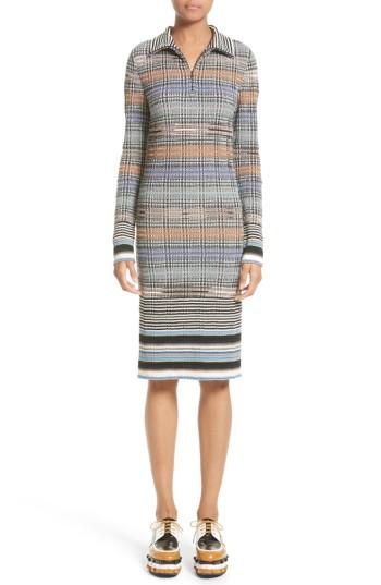 Women's Missoni Tartan Plaid Knit Dress Us / 42 It - Blue