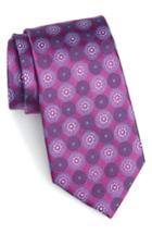 Men's Nordstrom Men's Shop Old English Medallion Silk Tie, Size - Pink