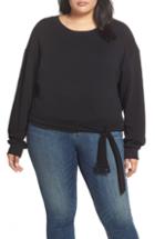 Women's Bp. Belted Fleece Sweatshirt