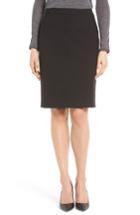 Women's Boss Vilea Stretch Wool Pencil Skirt - Black