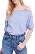 Women's Free People She's So Cool Off The Shoulder Top - Blue
