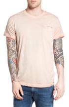 Men's Diesel T-diego-jamy Burnout Pocket T-shirt - Pink