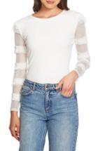 Women's Sara Battaglia Puff Sleeve Cotton Poplin Shirt Us / 40 It - White