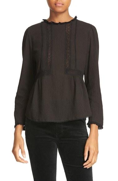 Women's La Vie Rebecca Taylor Crinkle Dobby Top