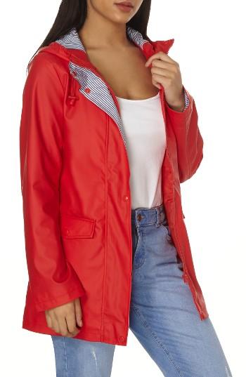 Women's Dorothy Perkins Raincoat Us / 20 Uk - Red