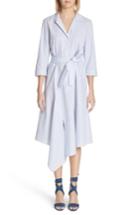 Women's Lafayette 148 New York Casimir Shirtdress, Size - Blue