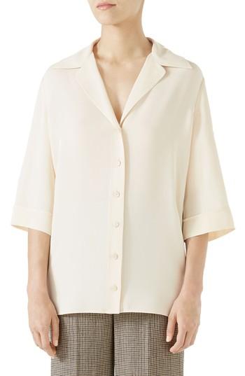 Women's Gucci Hypnotism Button-up Top Us / 36 It - Ivory