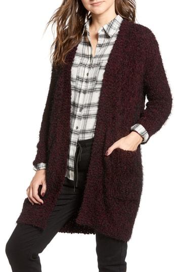 Women's Lira Clothing Miranda Knit Cardigan /small - Burgundy