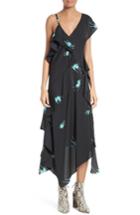 Women's Diane Von Furstenberg Asymmetrical Ruffle Midi Dress