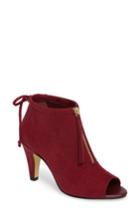 Women's Bella Vita Nicky Ii Zip Front Bootie N - Burgundy