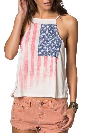 Women's O'neill Folk Flag Print Tank - Ivory