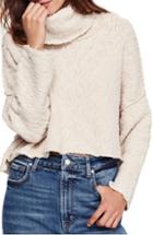 Women's Free People Big Easy Cowl Neck Crop Sweater - Ivory