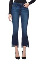 Women's Good American Good Boot Crop Step Hem Bootcut Jeans - Blue