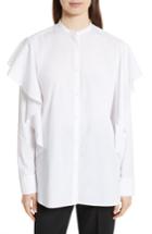 Women's Robert Rodriguez Ruffle Cotton Shirt