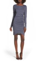 Women's Leith Ruched Long Sleeve Dress, Size - Blue