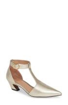 Women's Linea Paolo Greta T-strap Pump M - Metallic