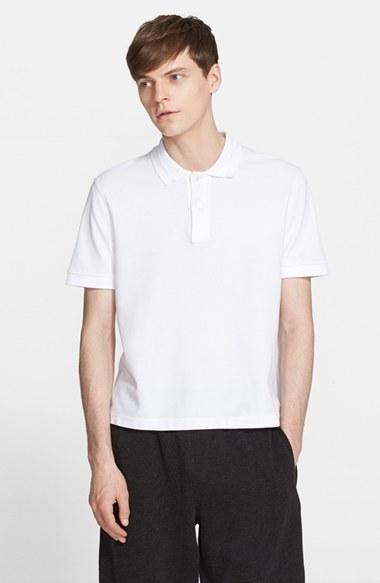 Men's Atm Anthony Thomas Melillo Stitched Collar Cotton Pique Polo
