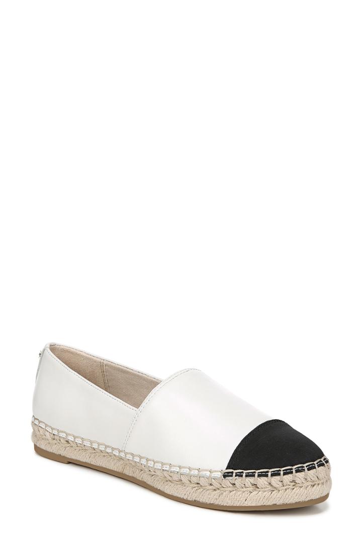 Women's Sam Edelman Krissy Espadrille Flat .5 M - White