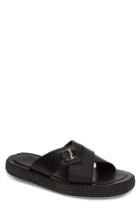 Men's Salvatore Ferragamo Comodo Slide Sandal M - Black