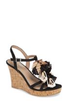 Women's Charles By Charles David La Jolla Platform Wedge Sandal .5 M - Black
