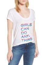 Women's Zadig & Voltaire Girls Can Do Anything Graphic Tee - White