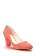 Women's Shoes Of Prey Block Heel Pump B - Orange