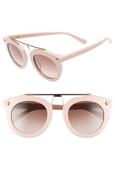 Women's Mcm 49mm Round Sunglasses - Mauve