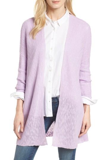 Women's Caslon Open Cardigan - Purple