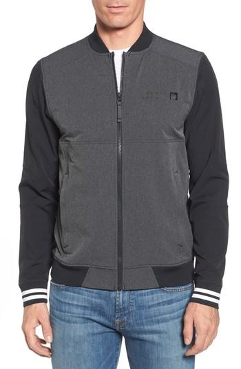 Men's Under Armour Sportstyle Herringbone Bomber Jacket - Grey