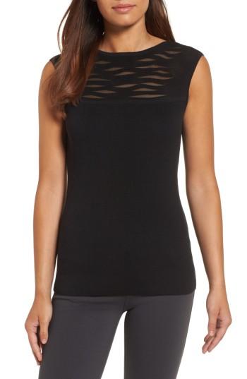 Women's Nic+zoe Aurora Sweater Tank - Black