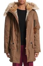 Women's Marc Jacobs Parka With Faux Fur Trim Hood