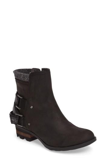 Women's Sorel Lolla Waterproof Bootie M - Black