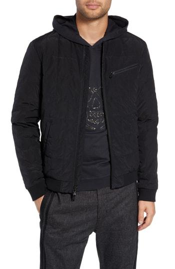 Men's John Varvatos Star Usa Quilted Bomber Jacket - Black