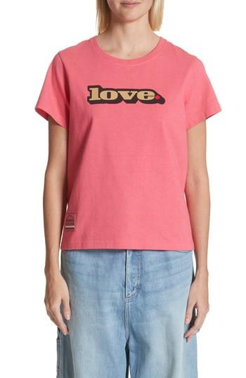 Women's Marc Jacobs Love Graphic Tee - Pink