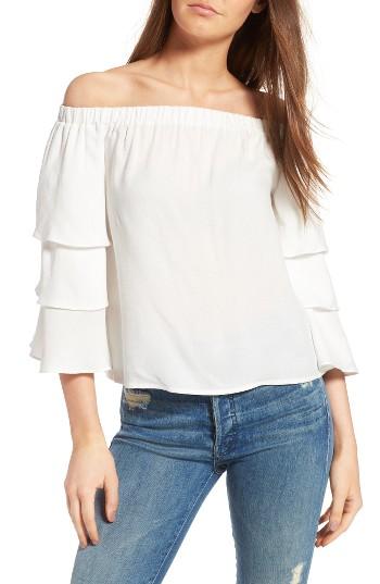 Women's Ella Moss Stella Off The Shoulder Top - White
