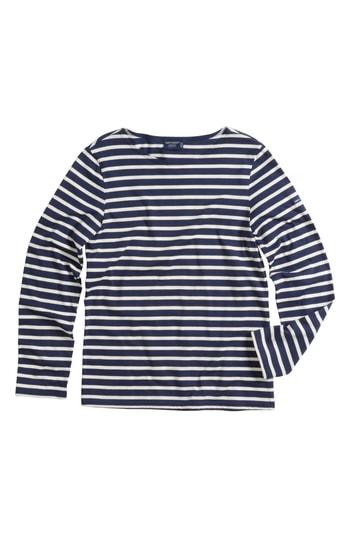 Women's Saint James Minquiers Moderne Striped Sailor Shirt - Blue