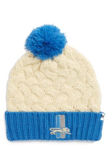 Women's '47 Matterhorn Detroit Lions Pom Beanie -